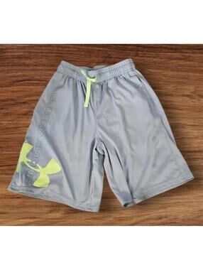 Designer boys medium clothes gray under armour athletic basketball shorts